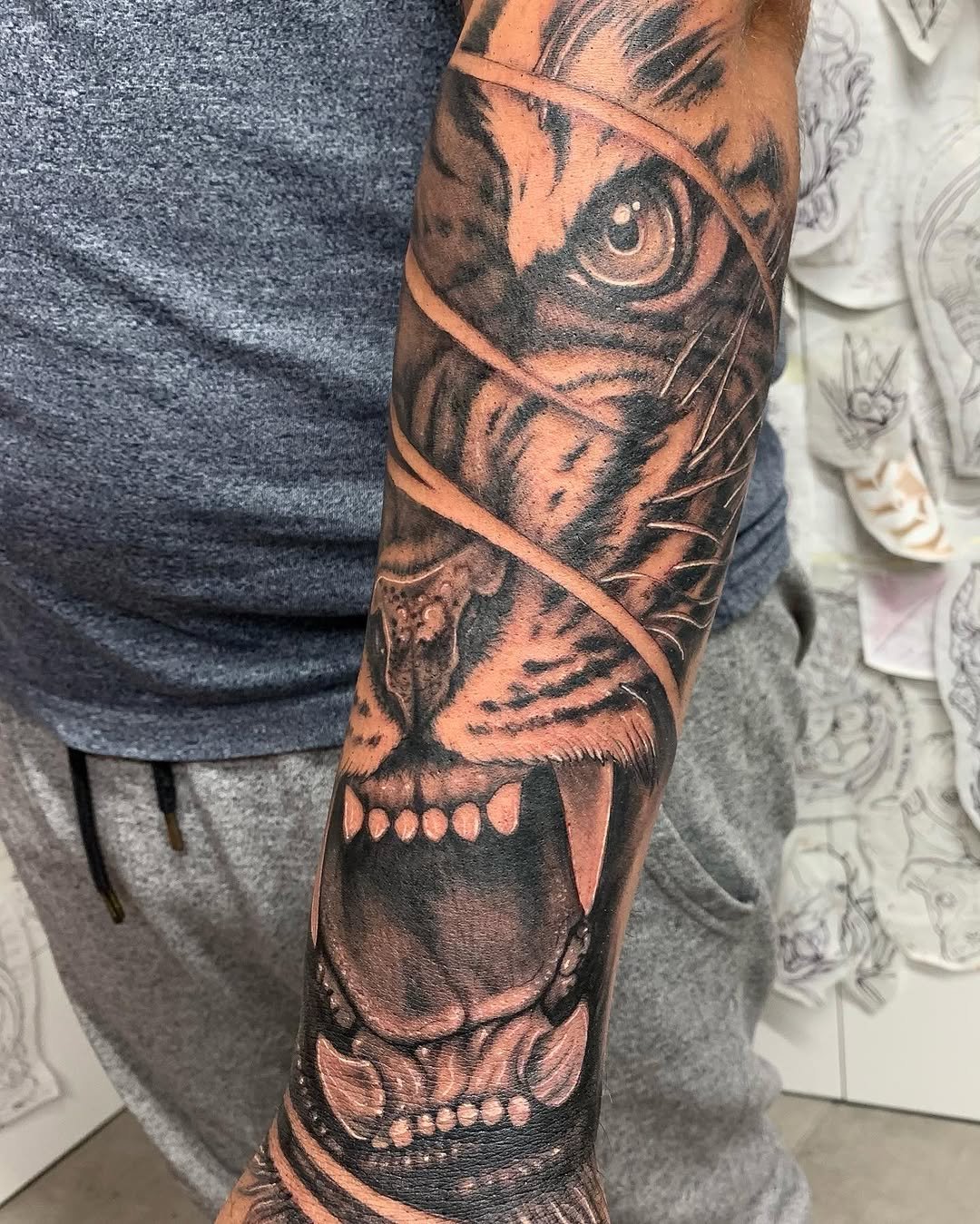 Un tigre enfurecido