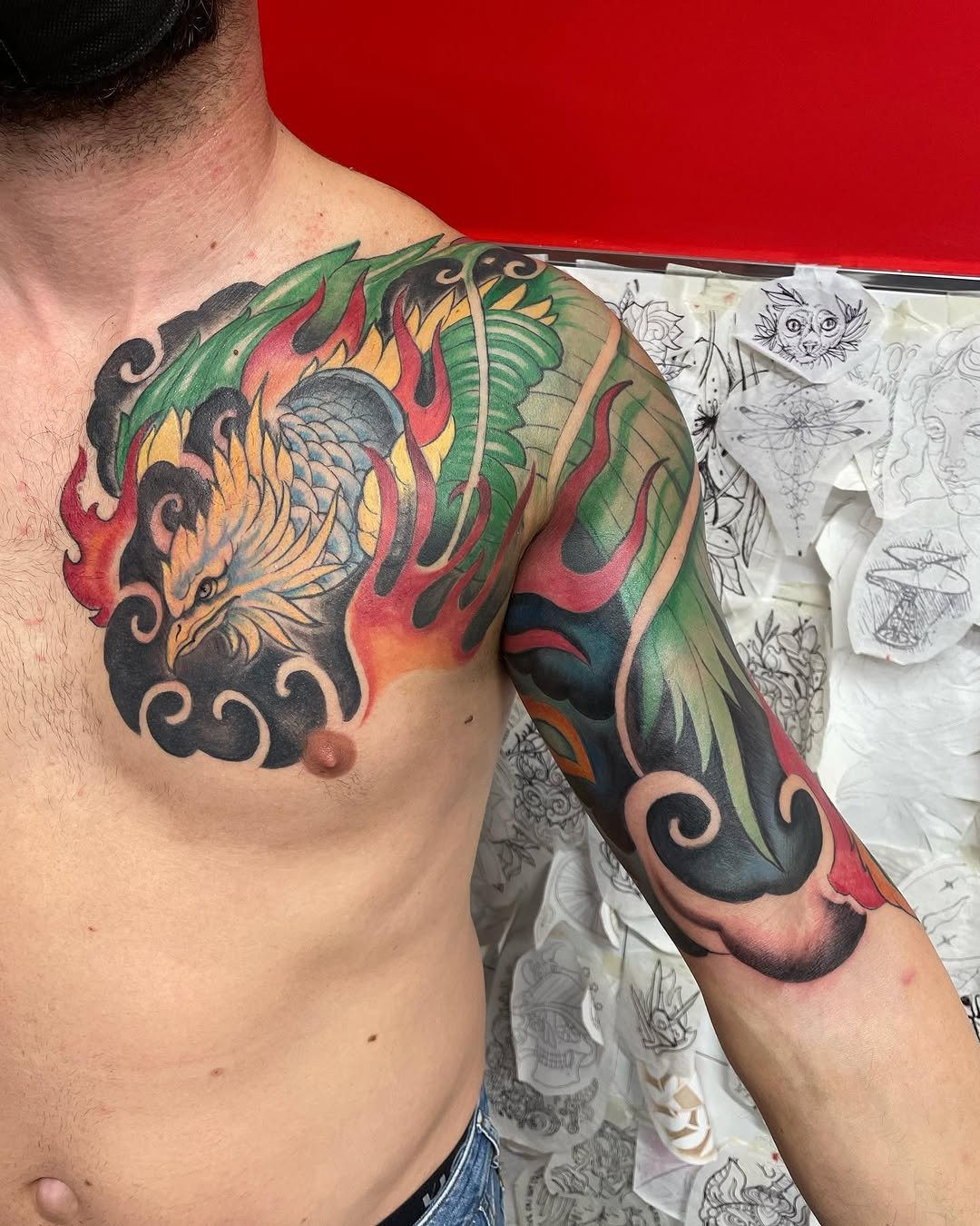 Tatuaje profesional en estudio MartinK Tattoo de estilo oriental