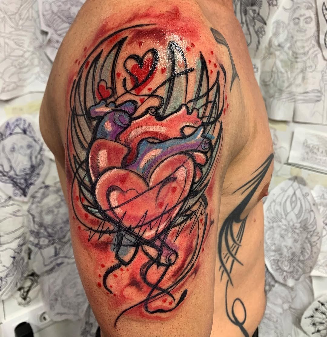 Corazón a color
